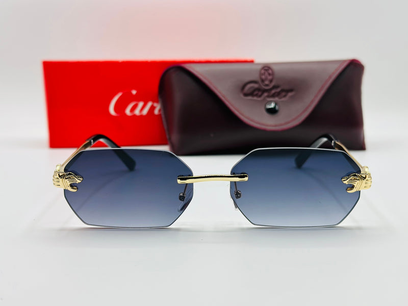 Tiger 🐅 motive rimless luxury sunglasses 🕶️