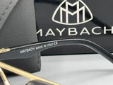 MAYBACH BLACK ACETATE SQUARE SUNGLASSES