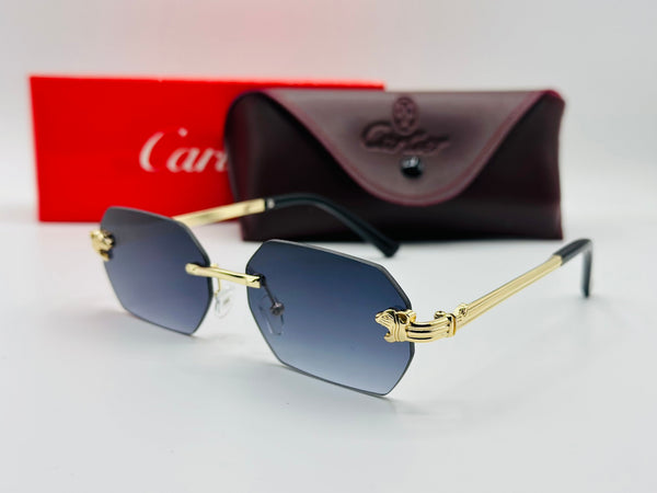Tiger 🐅 motive rimless luxury sunglasses 🕶️