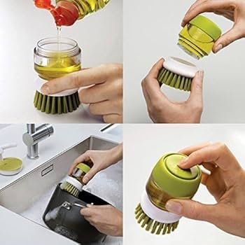 Dish Washing Brush With Soap Dispenser | Buy 1 Get 1 Free